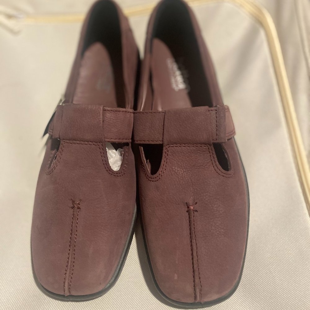Hotter Comfort Concepts Mauve Suede Mary Janes - UK 6 / US 8.5